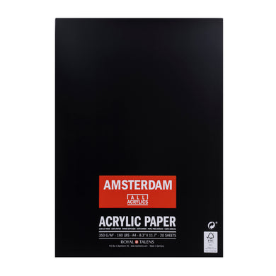 Amsterdam Acrylic Paper Pad A4, 350 g, 20 sheets