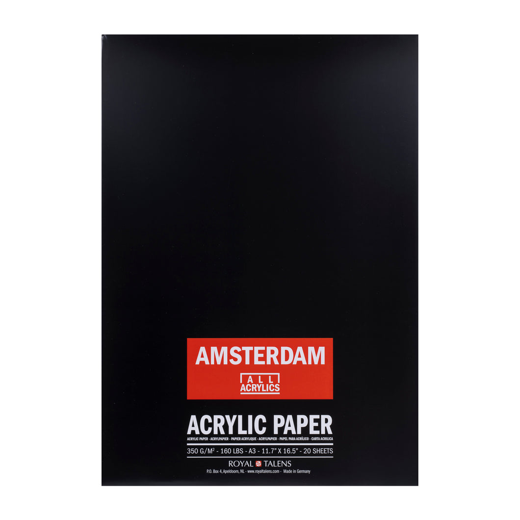 Amsterdam Acrylic Paper Pad A3, 350 g, 20 sheets