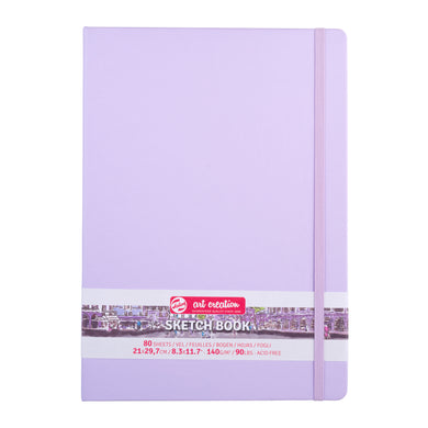 Talens Art Creation Sketchbook Pastel Violet | 21 x 29.7 cm, 140 g, 80 sheets