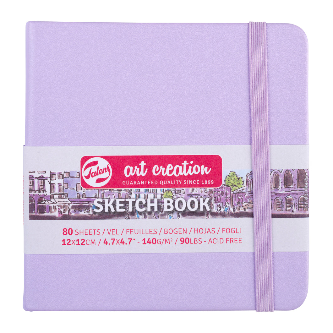 Talens Art Creation Sketchbook Pastel Violet | 12 x 12 cm, 140 g, 80 sheet