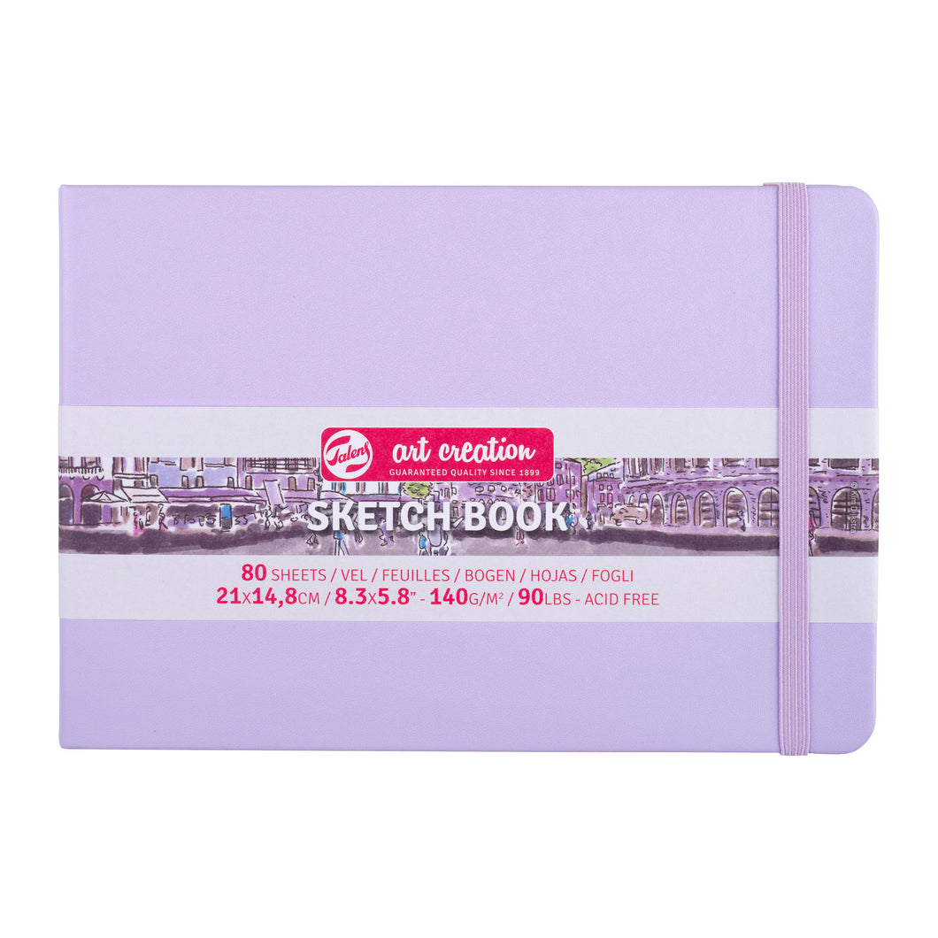 Talens Art Creation Sketchbook Pastel Violet | 21 x 14.8 cm, 140 g, 80 sheets