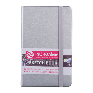 Talens Art Creation Sketchbook Silver | 9 x 14 cm, 140 g, 80 sheets