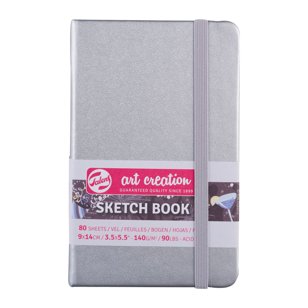Talens Art Creation Sketchbook Silver | 9 x 14 cm, 140 g, 80 sheets