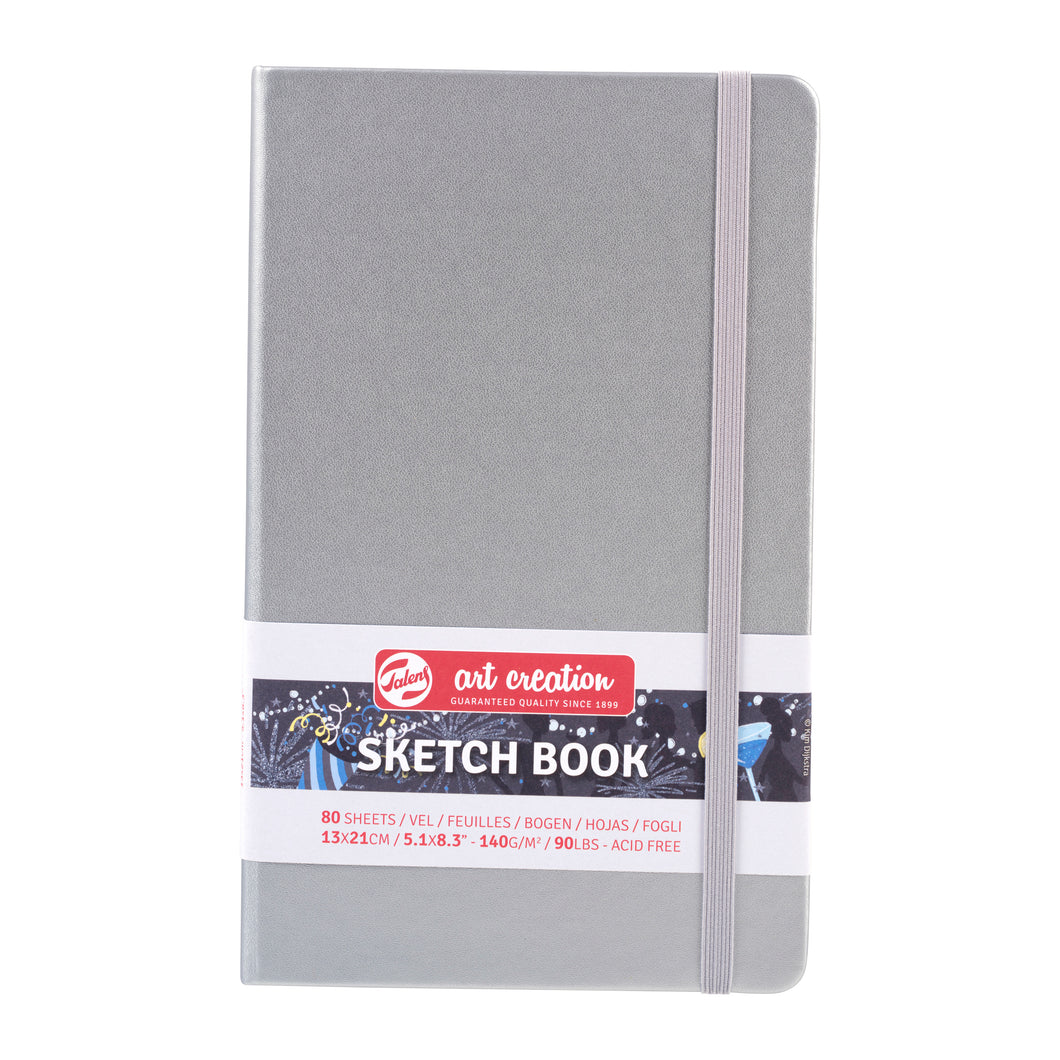 Talens Art Creation Sketchbook Silver | 13 x 21 cm, 140 g, 80 sheets