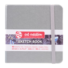 Load image into Gallery viewer, Talens Art Creation Sketchbook Silver | 12 x 12 cm, 140 g, 80 sheets