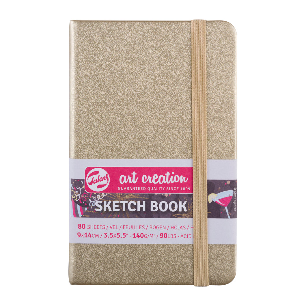 Talens Art Creation Sketchbook White Gold | 9 x 14 cm, 140 g, 80 sheets