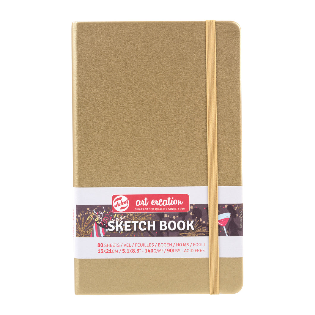 Talens Art Creation Sketchbook White Gold | 13 x 21 cm, 140 g, 80 sheets
