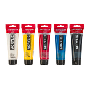 Amsterdam Standard Series Acrylic, Primary Set 5x120ml