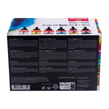 Load image into Gallery viewer, Amsterdam Acrylic Ink, Basic Set 6x30ml