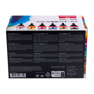 Amsterdam Acrylic Ink, Basic Set 6x30ml