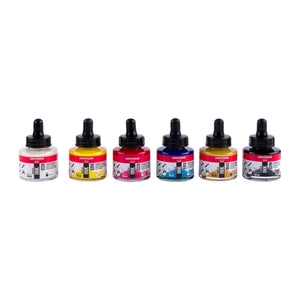 Amsterdam Acrylic Ink, Basic Set 6x30ml
