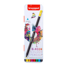 Load image into Gallery viewer, Bruynzeel Expression Color Pencil Tin - 6 Neon Shades