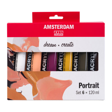 Amsterdam Standard Series Acrylic, Portrait Set 6x120ml