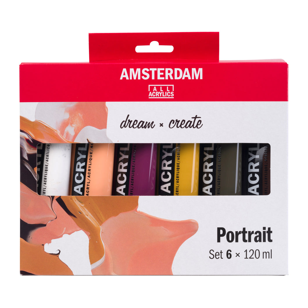 Amsterdam Standard Series Acrylic, Portrait Set 6x120ml