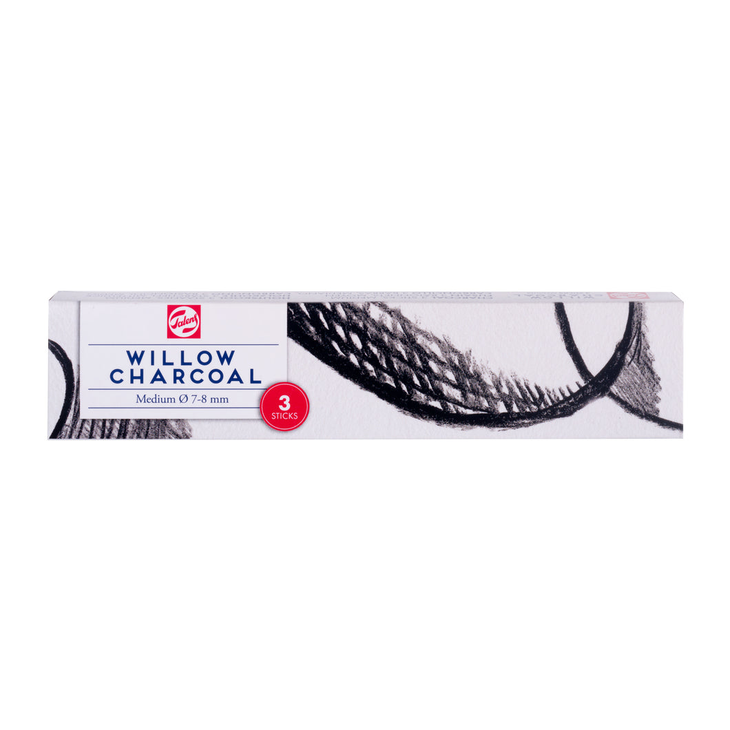 Talens Medium Charcoal Sticks 3pk
