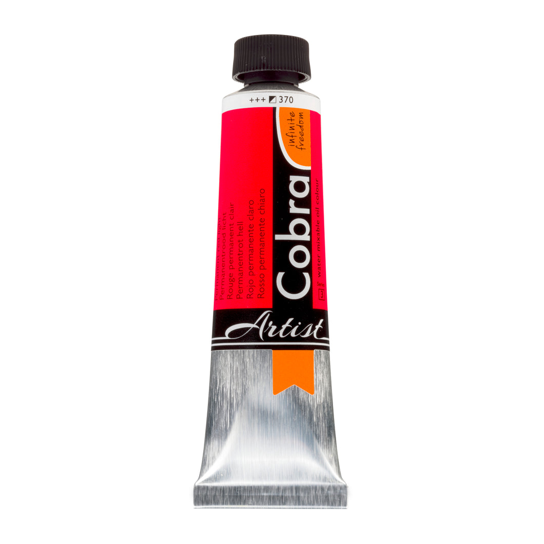 Cobra Artist Oil Color Permanent Red Light 40ml