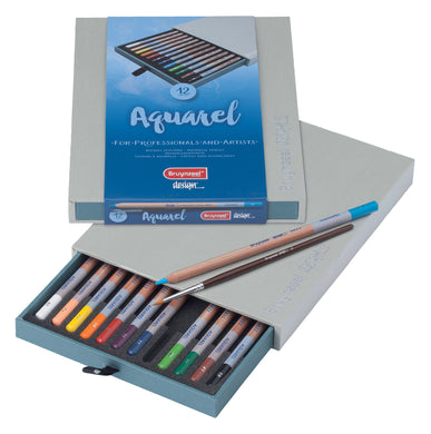 Bruynzeel Design Watercolor Pencil Box - 12 Colors