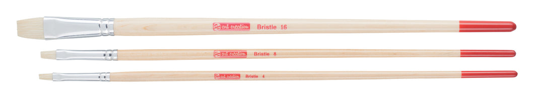 Talens Art Creation Oil & Acrylic Flat Brush Set, (Sizes 4-8-16)