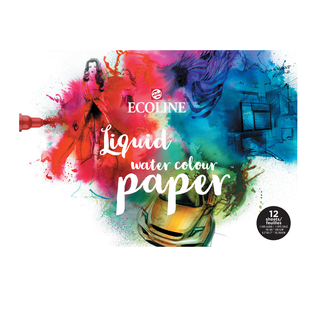 Ecoline Watercolor Paper Pad 29.7x42 cm (A3), 290 g, 12 Pages