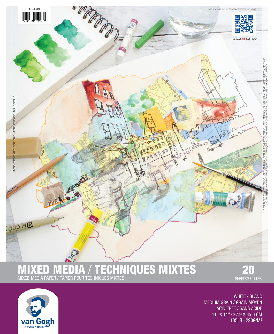 Van Gogh Mixed Media Paper Pad 11