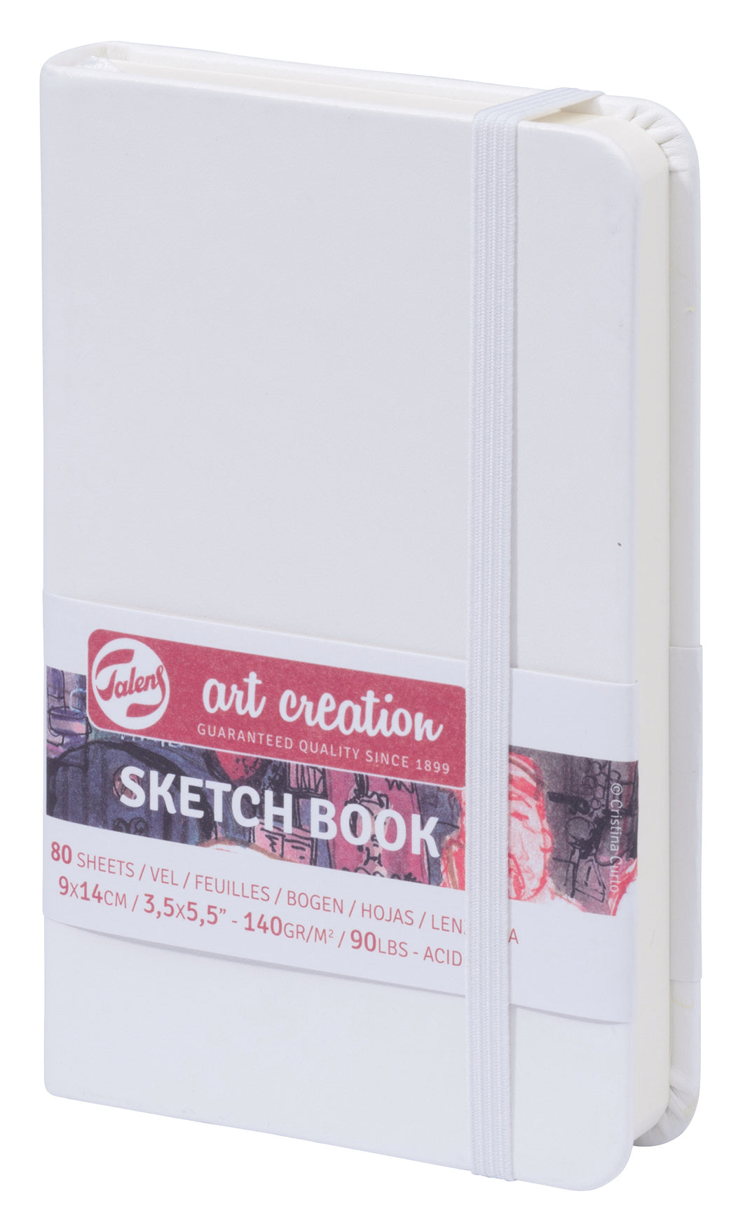 Talens Art Creation Sketchbook White | 9 x 14 cm, 140 g, 80 sheets