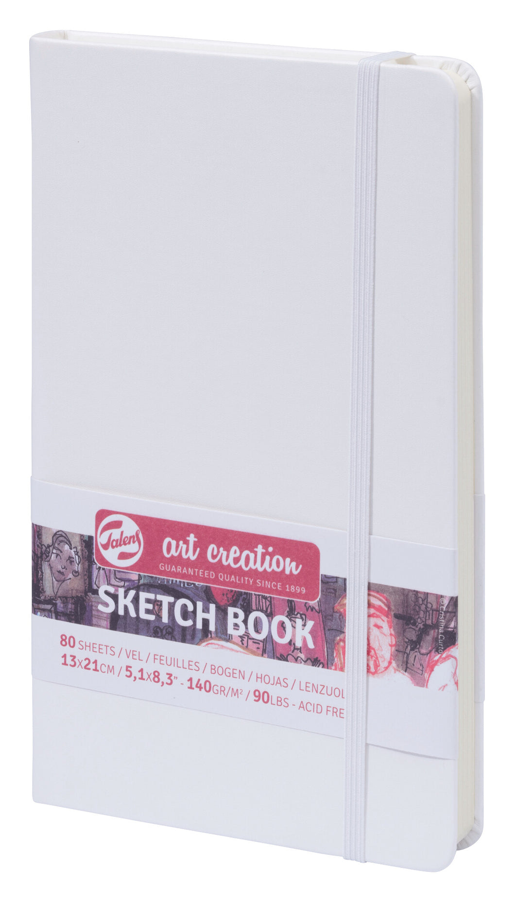 Talens Art Creation Sketchbook White | 13 x 21 cm, 140 g, 80 sheets