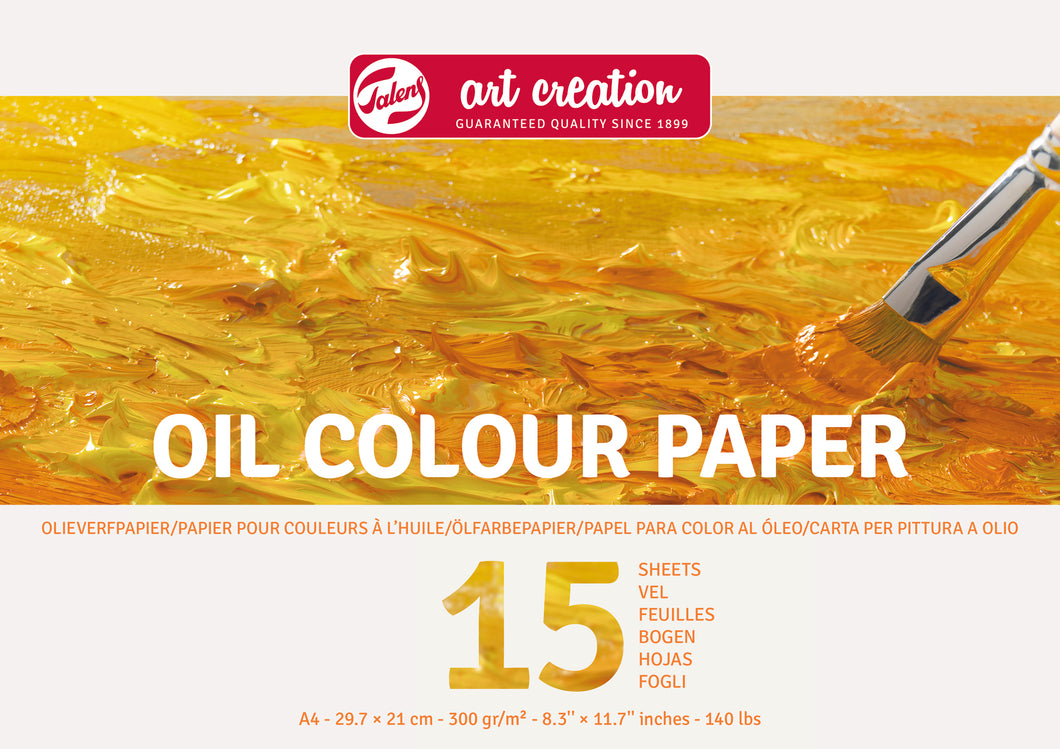 Talens Art Creation Oil Color Paper Pad A4, 300 g, 15 Sheets