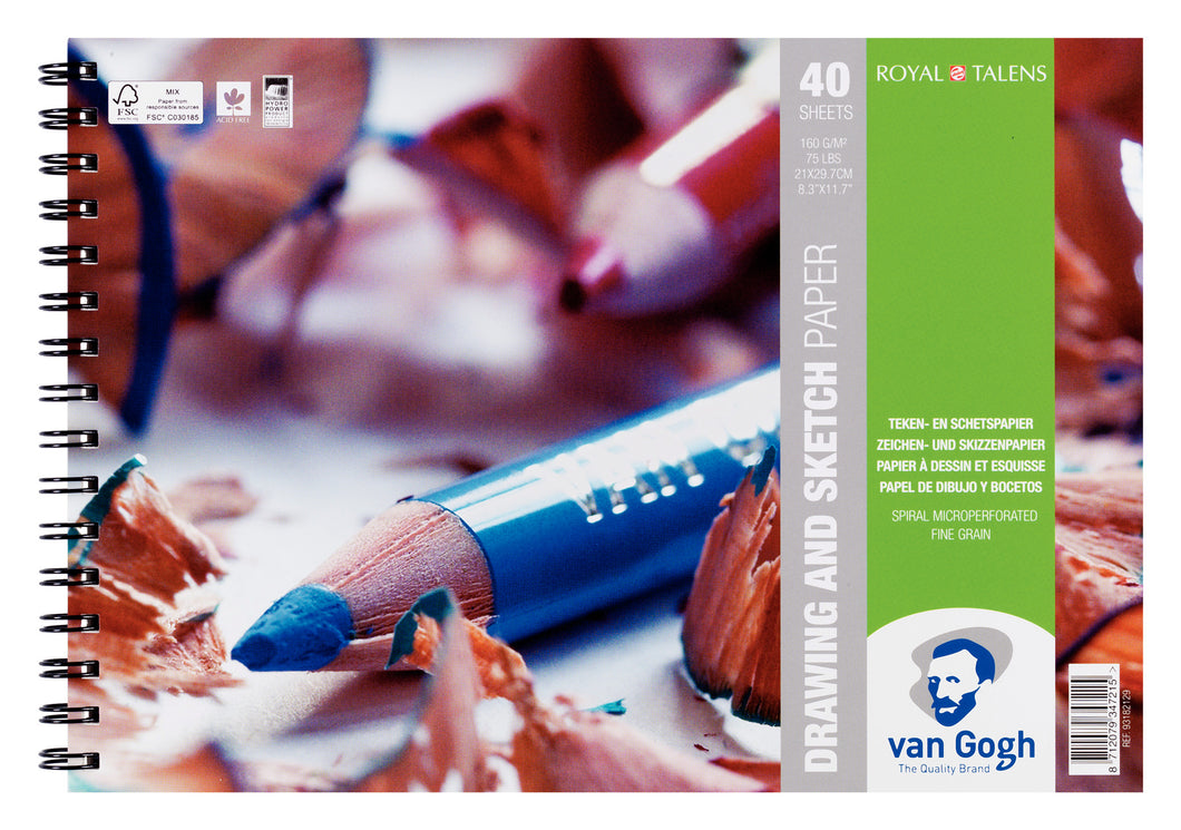 Van Gogh Drawing & Sketch Paper A4, 160 g, 40 sheets