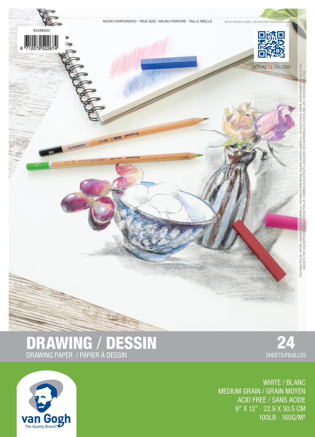 Van Gogh Drawing Paper Pad 9