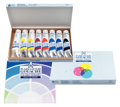 Talens Gouache, Extra Fine Mixing Set 8x20ml