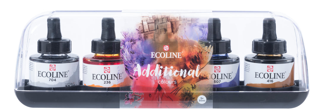 Ecoline Liquid Watercolor, Additional Set 5x30ml
