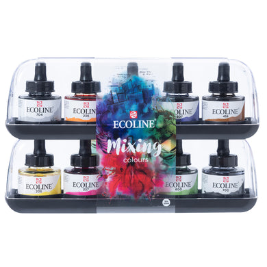 Ecoline Liquid Watercolor, Mixing Set 10x30ml