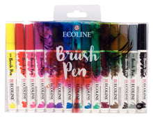 Load image into Gallery viewer, Ecoline Brush Pen Set of 15
