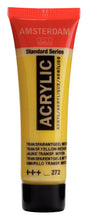 Load image into Gallery viewer, Amsterdam Standard Series Acrylic Transparent Yellow Medium 20ml
