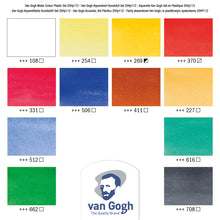 Load image into Gallery viewer, Van Gogh Watercolor Plastic Case, General Selection 12x10ml Tube Set