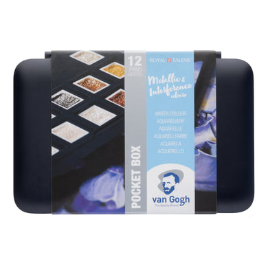 Van Gogh Watercolor Pocket Box, Specialty Colors (Metallic/Interference)- 12 Pans