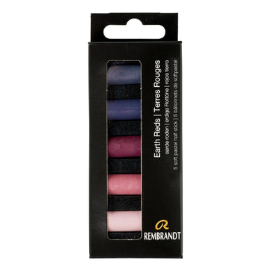 Rembrandt Soft Pastels Earth Reds 5 Half Pastels Set