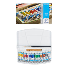Load image into Gallery viewer, Van Gogh Watercolor Plastic Case, General Selection 12x10ml Tube Set