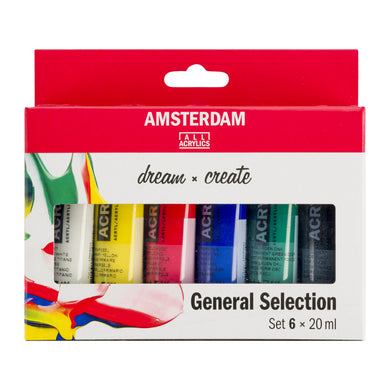 Amsterdam Standard Series Acrylic, General Selection Set 6x20ml