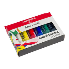 Load image into Gallery viewer, Amsterdam Standard Series Acrylic, General Selection Set 6x20ml
