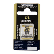 Load image into Gallery viewer, Rembrandt Watercolor Opaque White Half Pan