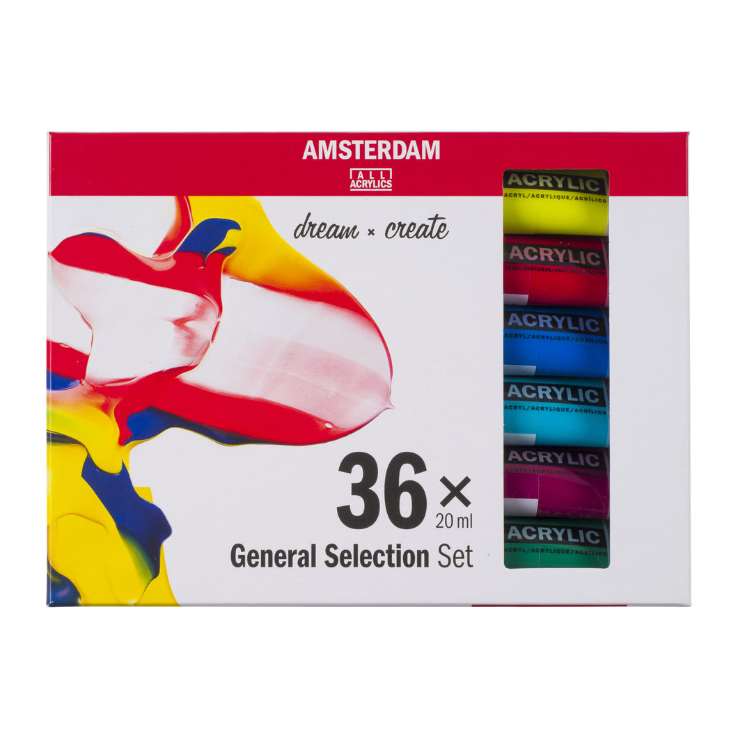 Amsterdam Standard Series Acrylic, General Selection Set 36x20ml