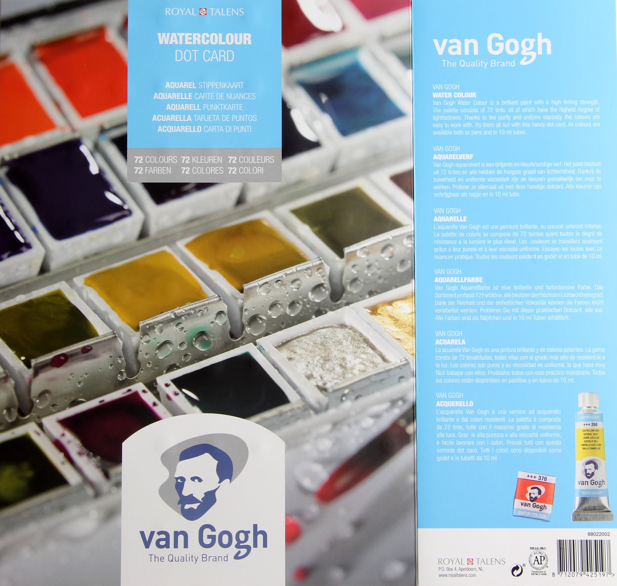 Royal Talens Van Gogh Watercolor Pocket Box Set