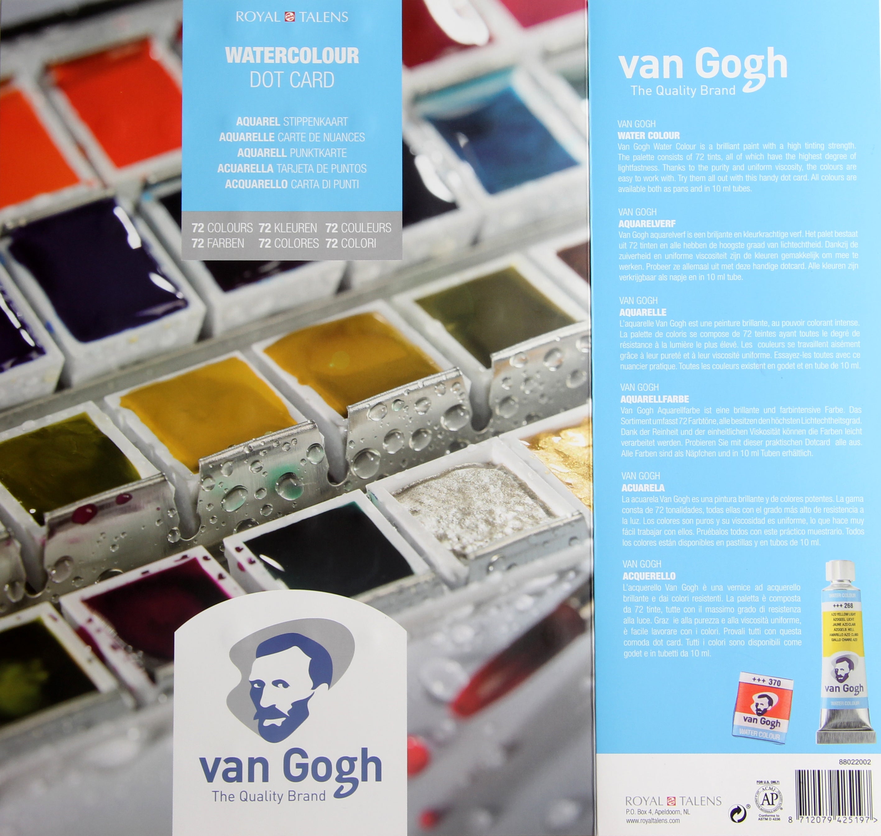 Acuarelas van Gogh - Carta de colores
