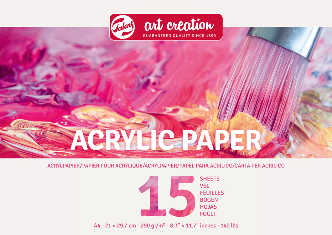 Talens Art Creation Acrylic Paper A4, 290 g, 15 Sheets