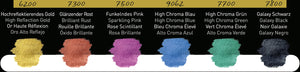 Finetec® Premium Pearlescent Watercolors - High Chroma Set